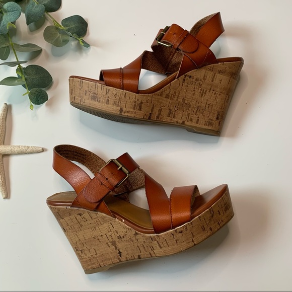 Mossimo Supply Co. Women’s Strappy Wedge Sandals, Size 8.5 - Picture 3 of 7